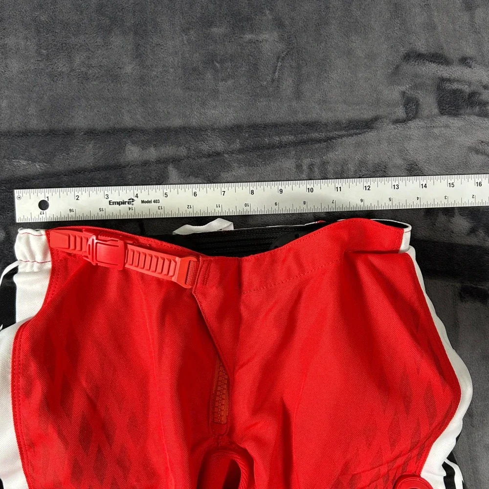 Fox Racing 180 Motocross‎ Pants Paddded Mens 28 Red White Black Racing